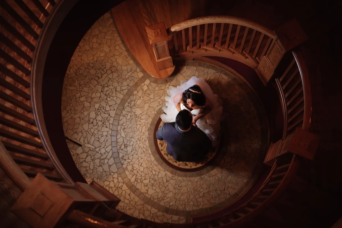 Luxury wedding photography at grand venue