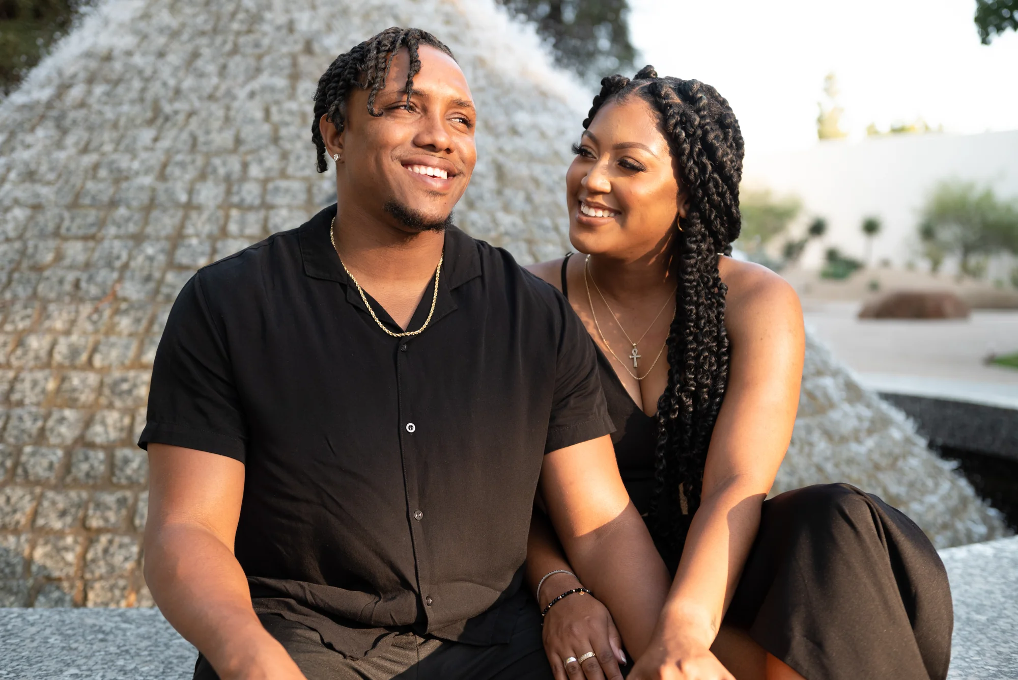Noguchi Garden engagement session