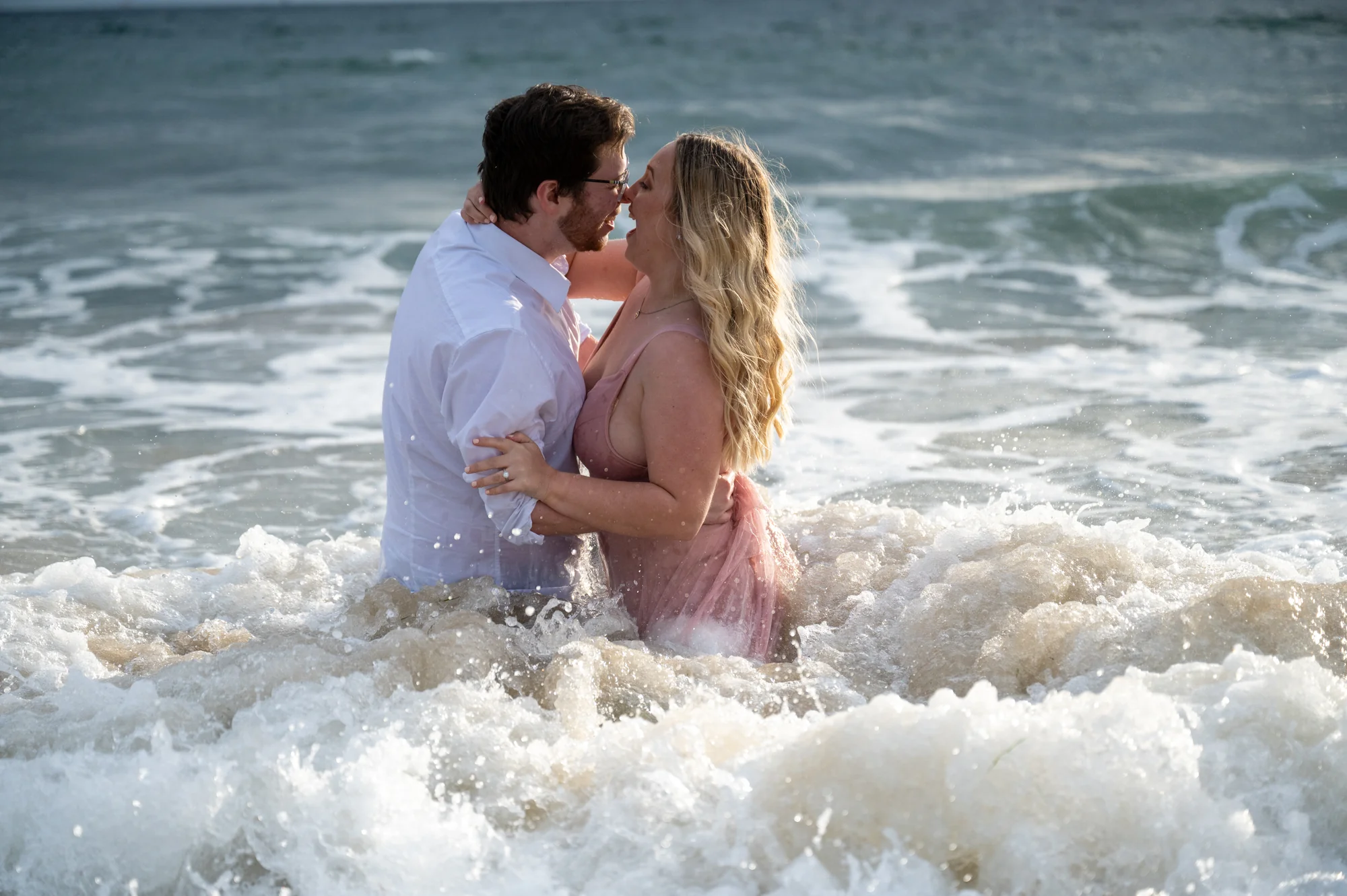 Heisler Park engagement session with ocean views